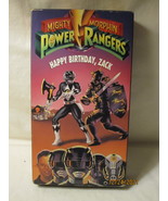 1993 Mighty Morphin Power Rangers VHS Tape: #4 Happy Birthday Zack, Blac... - £4.38 GBP