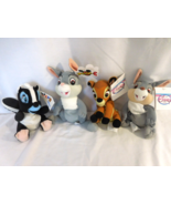 Disney Beanies Bambi Flower 2-Thumpers Disney Rare Tags - $471.18 MXN