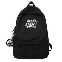 Trendy Girl Boy Waterproof Laptop College Backpack Fashion Travel Lady Nylon Bag - £29.60 GBP
