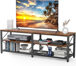 The Noblewell 55-Inch 3-Tier Wood Cabinet Media Console Table For The Living - £132.29 GBP