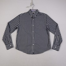 UNTUCKit Shirt Boys 12 Blue &amp; White Gingham Button Down  Long Sleeve Cas... - $25.72