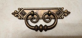 Vintage BPC # 654 Solid Brass Furniture Cabinet Drawer Pull 7&quot;,  3 1/32 Center - £9.48 GBP