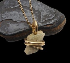 Green Heulandite Crystal Necklace Zeolite Crystal Handmade Crystal Jewel... - £33.72 GBP
