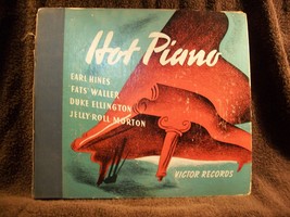 Hot Piano -10&quot;/78 4-Disc Set - Hines,Waller,Ellington,Morton - Victor P-75 - £12.06 GBP