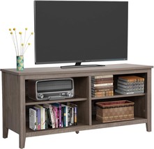 With A Rolling Entertainment Center And Four Shelves For Media Console Storage, - £125.26 GBP