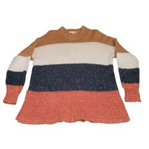 Madewell Women&#39;s Striped Baxter Sweater Tunic Oversized Size Small Alpac... - £27.73 GBP