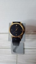 Lifelong Women&#39;s Watch Tested Genuine Leather Band Gold Toned Bezel - $14.24