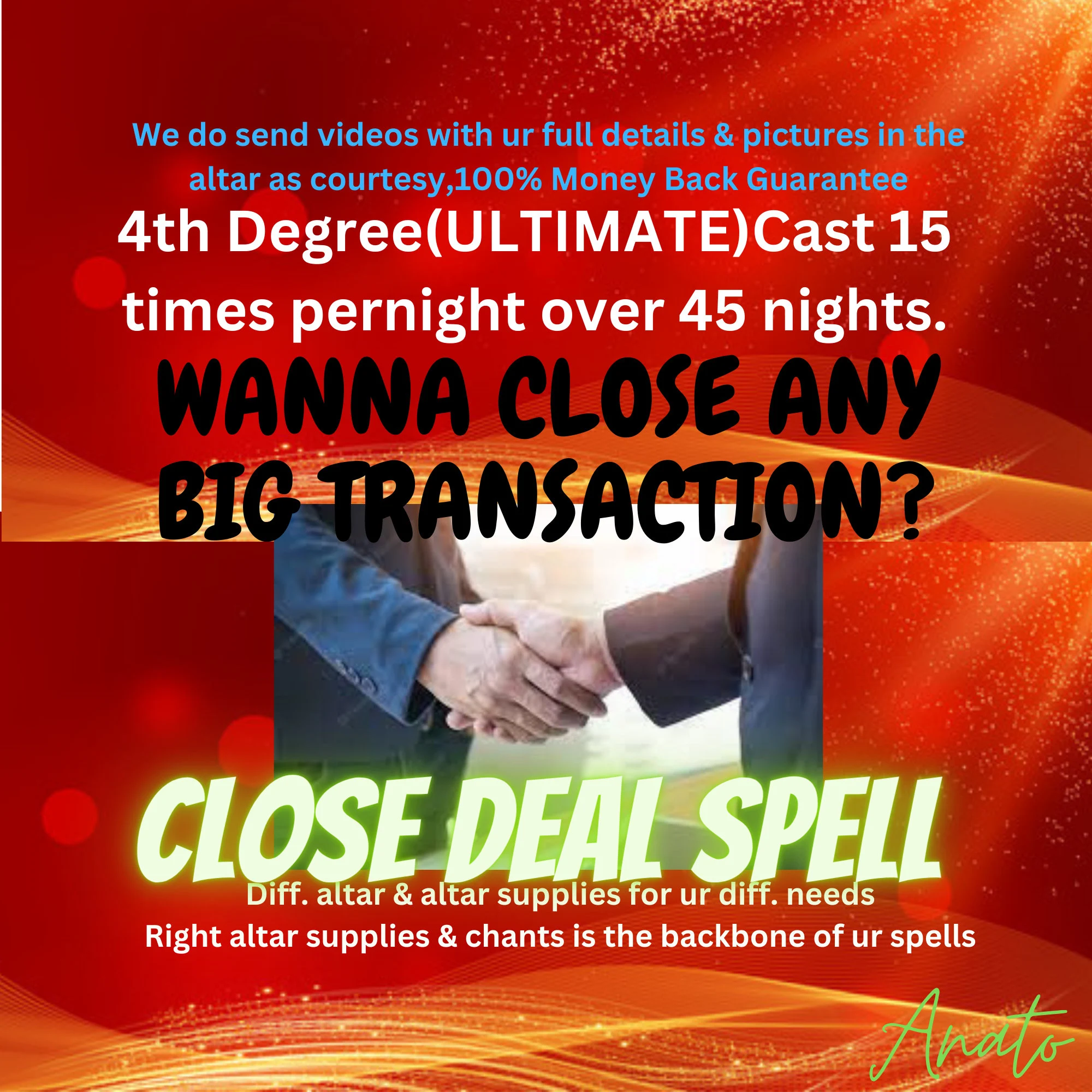 Spell Client Spell Close Deal Win Deal Win Transaction Business Success - $660.00