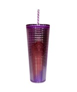 Starbucks NEW 2021 Pink Purple Grid Cold Tumbler Cup Venti 24oz - £50.61 GBP