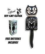 CLASSIC LADY KIT CAT CLOCK 15.5&quot; Black Kit-Cat Klock NEW Free Battery US... - €61,21 EUR