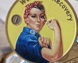 1 Year Women In Recovery Medallion Rosie Serenity Prayer Chip - $13.99