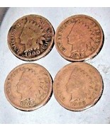 Indian Head Penny 1900, 1901, 1902, and 1903 AA20-CNP2143 Antique - $135.09 CAD