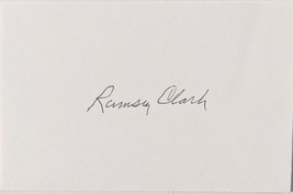 US Attorney General Ramsy Clark autograph  - £39.82 GBP