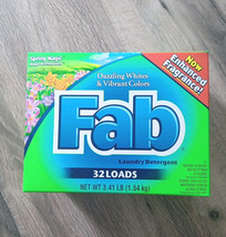 Fab Ultra Laundry Detergent, Dazzling Whites &amp; Vibrant Colors Powder, 32... - £37.47 GBP