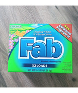 Fab Ultra Laundry Detergent, Dazzling Whites & Vibrant Colors Powder, 32 Loads  - $48.51
