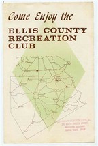 Come Enjoy the Ellis County Recreation Club Brochure Ferris Texas Prospe... - £21.88 GBP
