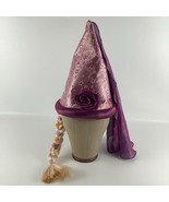 Walt Disney Parks Tangled Rapunzel Pointed Princess Hat Souvenir Veil Braid - $54.26 CAD