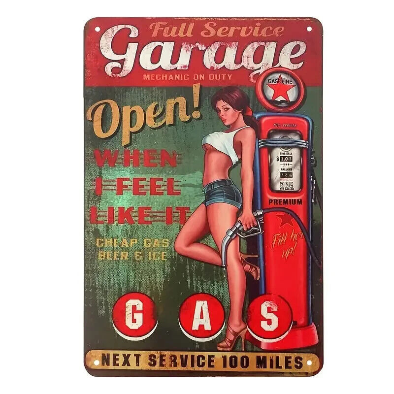 Full Service Garage Novelty Metal Tin Sign For Cafes, Bars, Pubs, Man Caves - £6.79 GBP