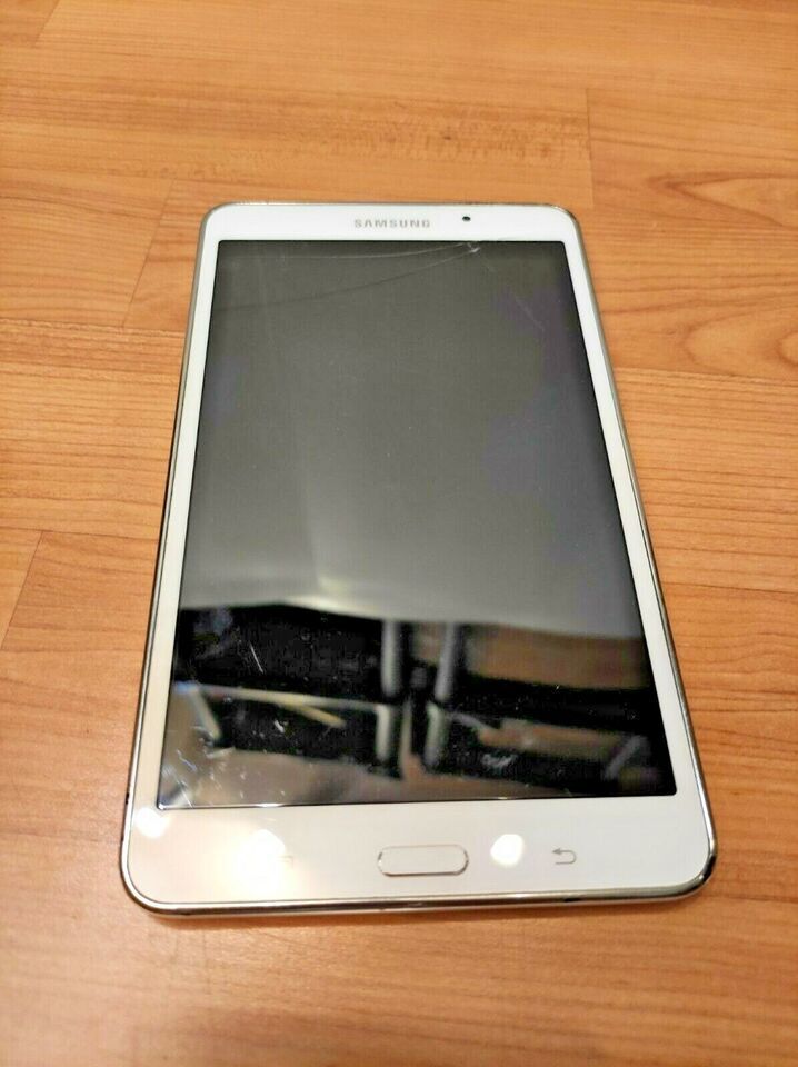 *BROKEN* *FOR REPAIRS* WHITE SAMSUNG GALAXY TAB 4 ANDROID TABLET SM-T230... - $15.10