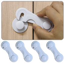 Cabinet Door Locks for Baby Proof and Child Safety, 4 Pack Cabinet Locks... - $10.39