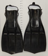 Aqua Lung U.S. Divers Black DIVING Swim FINS FLIPPERS One SIZE Fits All ... - $44.50