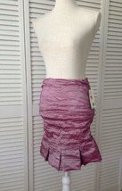 NEW Nicole Miller Lavender Metal Techno Skirt (Size 4) - MSRP $300.00! - £71.90 GBP