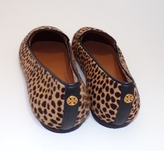 Tory Burch Women&#39;s BENTON Logo Heel Apron Toe Calf Hair Loafers Flats sz... - $98.53