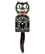 Limited Edition Red Bow Kit-Cat  Swarovski Crystals Jeweled Clock Heart Tale - $159.95