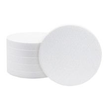 6 Pack Round Foam Circles For Crafts, White Discs For Diy Projects, Art (8 X 8 X - £26.85 GBP