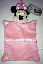 Disney&#39;s Minnie Mouse Take Me Along Snuggle Blanket Blankie Toy Lovey NEW - £10.60 GBP