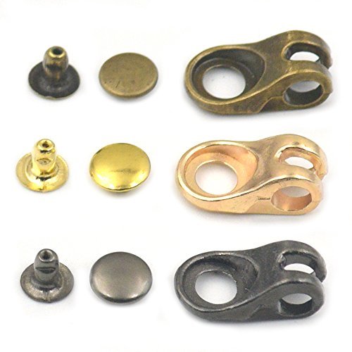Bluemoona 20 sets - Boots Hook Buckles With rivets Riding Hiking Shoes Climbing