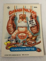 Hamburger Pattie Garbage Pail Kids Trading Card 1986 GPK Sticker - $2.48