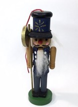 Vintage Nutcracker Style Guard Christmas Tree Ornament Mouth Moves 4.5&quot; - £14.95 GBP