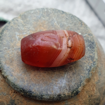 Ancient Yemeni Agate Natural Rare pattern Suleimani Agate Bead Haqeeq Am... - $2,058.93 MXN