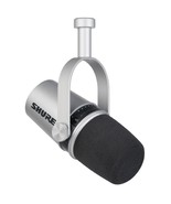Shure MV7 USB Podcast Microphone - Silver - £313.28 GBP