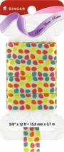 NEW Singer Ribbon Easter Jelly Beans design 5/8 in x 12 ft satin fabric - £1.99 GBP