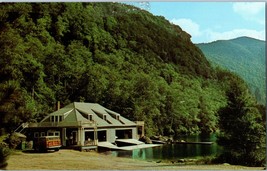 Indian Head and Ausable Club Boathouse, Adirondack Mountains New York Postcard - £8.70 GBP