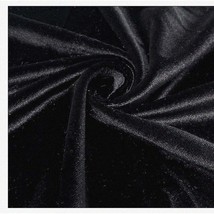 VelvetEase - 3 Yards 9 Feet of Soft and Stretchy Black Velv - £74.91 GBP