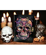 Handmade Vintage leather journal skull grimoire journal gifts for him her - £30.54 GBP