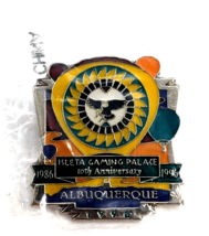 1996 Isleta Gaming Palace Casino 10th Anniv Albuquerque Balloon Pin AIBF... - £10.55 GBP