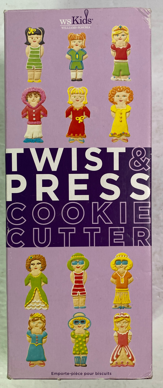 Williams Sonoma Kids Twist &amp; Press Cookie Cutter, 64 Custom Fashion Char... - $21.95