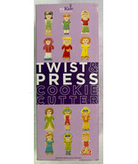 Williams Sonoma Kids Twist &amp; Press Cookie Cutter, 64 Custom Fashion Char... - $21.95