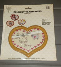 What&#39;s New Counted Cross Stitch Kit 014201 Country Traditional Sheep Hea... - $10.00