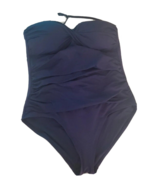 Liz Claiborne Women&#39;s Swimsuit Size 16 Dark Blue Spaghetti Strap One Pie... - £11.72 GBP