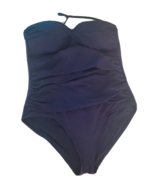 Liz Claiborne Women&#39;s Swimsuit Size 16 Dark Blue Spaghetti Strap One Pie... - £11.09 GBP