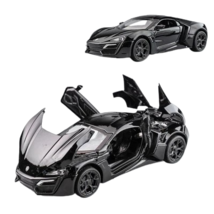 Black 1: 32 Lykan sport Fast and Furiious 7 Alloy Car Model Diecasts Toy - £19.31 GBP