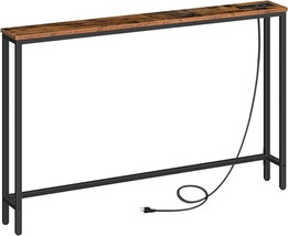 Hoobro 47.2&quot; Narrow Sofa Table, Behind Couch Table, Entryway,, And Usb P... - £60.99 GBP