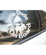 Little Dude on Board Baby in Car Vinyl Car Truck Decal Window Sticker Au... - $109.69 MXN