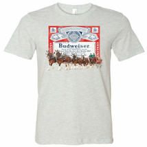 Budweiser Clydesdale Logo T-Shirt Grey - £27.52 GBP+