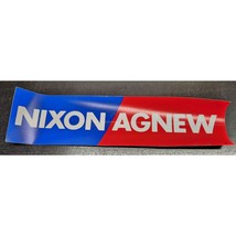 Richard Nixon &amp; Spiro Agnew Political 1968 Presidential Election Bumper Sticker - £5.17 GBP